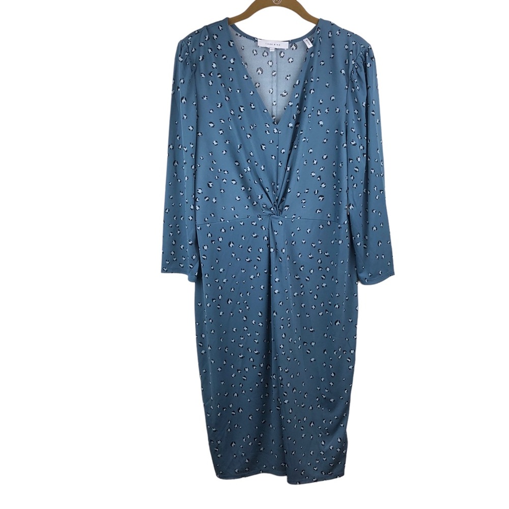 Lark & Ro Dress Blue Stretchy Size XL NEW